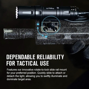 Linterna Táctica LED AURORA Odin Mini <span class=keywords><strong>de</strong></span> 1250 Lúmenes, Ultracompacta, Recargable, con Montaje Mlok, Alcance <span class=keywords><strong>de</strong></span> Haz <span class=keywords><strong>de</strong></span> 240 m, Carga Magnética - Product Image 4