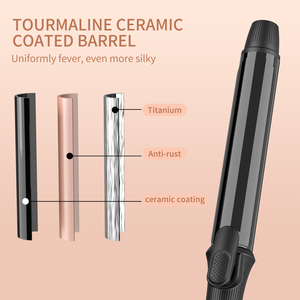 Professionnel Salon-Qualité Automatique Cheveux Waver <span class=keywords><strong>Fer</strong></span> À Friser Personnalisé Poire Fleur Cône Baguette Rouleau Titane Céramique LCD Électrique - Product Image 2