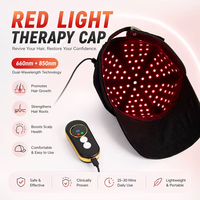 Gorro de Terapia de Luz Roja de 850nm con 148 LED y Fuente de Alimentación de 75w para Alivio del Dolor de Cabeza