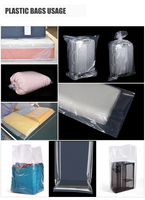 Bolsa de Plástico Plana Transparente Barata al por Mayor de Fábrica Guangzhou Lefeng, Bolsa de Polietileno Personalizada con Parte Superior Abierta para Empacar Mariscos