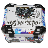 Top Case de moto 45L, coffre de queue universel pour moto avec serrure de sécurité pour casque et bagages, étanche
