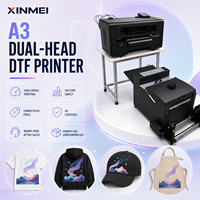 Printer DTF Kompak 12 Inci Langsung dari Pabrik Set Lengkap 30cm Printer Dual Head dengan Pengocok Bubuk Otomatis Pengering Curing Bersertifikasi CE