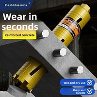 Foret diamanté professionnel Lansheng pour utilisation à sec et à eau, filetage M22, pour perçage mural de climatisation, machine de perçage rapide à eau 63