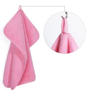 ผ้าเช็ดหน้าไมโครไฟเบอร์ดูดซับน้ำได้ดีเยี่ยม ปราศจากขุย ยี่ห้อ Polyte-สีชมพู-33 x 33 ซม.-แพ็ค 6 ผืน-GSM 299 หรือน้อยกว่า-แบบขนตัด - Product Image 3