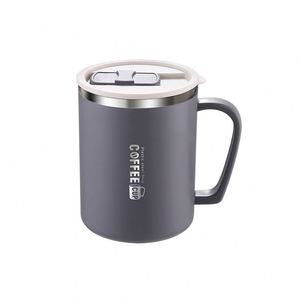 Mug isotherme double paroi en acier inoxydable 304 avec couvercle hermétique anti-brûlure et anti-chute – Idéal pour le bureau ou comme cadeau - Product Image 4
