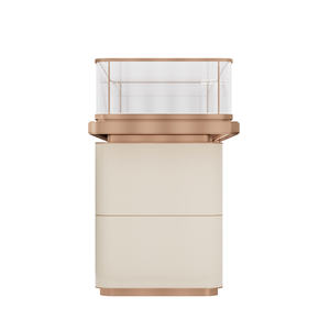 2023 nuovo stile uomo di lusso unico fine spazzolato pu st <span class=keywords><strong>mobile</strong></span> dg center brown pandoru <span class=keywords><strong>vetrina</strong></span> espositiva per gioielli <span class=keywords><strong>con</strong></span> serratura - Product Image 2