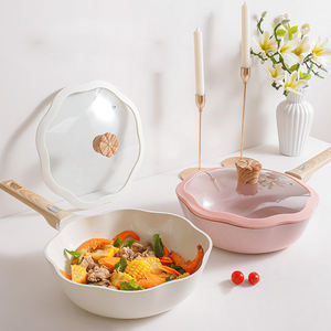 Ensemble d'ustensiles de cuisine en aluminium Céramique antiadhésive de marbre blanc Ensemble de poêles à frire et casseroles pour la cuisine domestique - Product Image 6