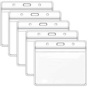 Porta Identificaciones de Plástico Transparente Impermeable con Clip Metálico, Regalo Empresarial y Promocional - Product Image 4