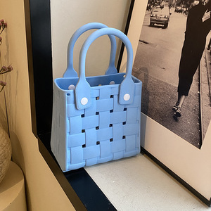 <span class=keywords><strong>Sac</strong></span> fourre-tout <span class=keywords><strong>de</strong></span> plage léger et imperméable en EVA pour femme, violet foncé, avec deux poignées, personnalisable - Product Image 6