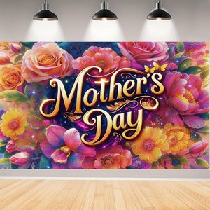 Toile de fond rose pour la fête des mères, « Meilleure maman de tous les temps », « J'aime maman », fond photographique, bannière de fête, décoration de photomaton personnalisable - Product Image 6