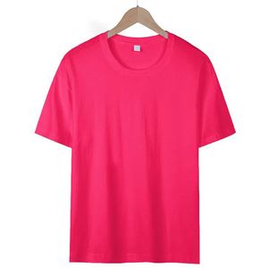 Gran oferta verano 100% algodón camiseta de manga corta Unisex Color sólido agradable a la piel camiseta versátil - Product Image 5