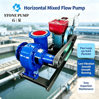 Horizontale Mischstrompumpe Abwasser-Hebepumpe Großpartikel-Abwasserpumpe für Kläranlagen