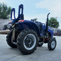 Mini tracteur 70HP 80HP 4x4, moteur diesel, compact, pour vergers, avec remorque pour transport agricole