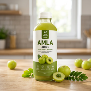 Su Marca Aquí: Jugo de Amla 500ml, Puro y Natural, Refuerzo Inmunológico, Aclarante de Piel, Crecimiento del Cabello, Suplemento Herbal - Product Image 5