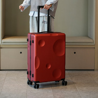 Valise rigide en polycarbonate, sans fermeture éclair, avec serrure TSA, bagage cabine, valise à roulettes 20 et 24 pouces