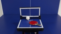Mini table de tennis de table pour les rassemblements de jeux pour enfants à la maison ou en classe