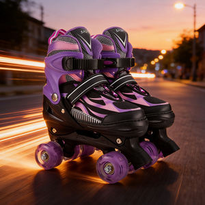 ZHOYA SPORT Patins à roulettes quad à bas prix, violet, 4 roues, patins Soy Luna pour enfants - Product Image 6
