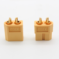 Jbocnt Xt60 TX60 2P פליז ציפוי זהב נחושת מגע IP66 ניילון זכר/נקבה PCB פאנל מטען סוללה מתאם מתח 600V
