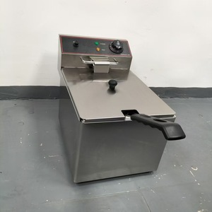 Friteuse électrique professionnelle en acier inoxydable 8L à panier unique pour restaurants et cuisines d'hôtels - Product Image 3