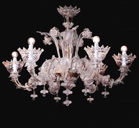 Éclairage moderne en verre fleur bras décoration Offre Spéciale luxe lampe lustre art fait à la main en verre de murano lustre en verre