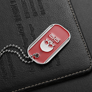 Estilo Retro Cool Hip Hop Mujeres Hombres 2d 3D Aleación de plata antigua Metal Esmalte Etiquetas de perro Fabricante de fábrica Colgante de etiqueta de perro personalizado - Product Image 6