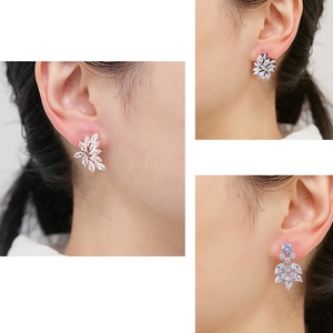 RAKOL EP480 Fancy Gold Plated Geometric <strong>Small</strong> <strong>Studs</strong> <strong>Earrings</strong> Cubic Zirconia Jewelry Women Anniversary Party Gift - Product Image 6