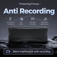 F16 Portable Anti enregistrement Audio équipement de sécurité Portable Anti enregistrement bloqueur enregistrement vocal brouilleur Microphone suppresseur