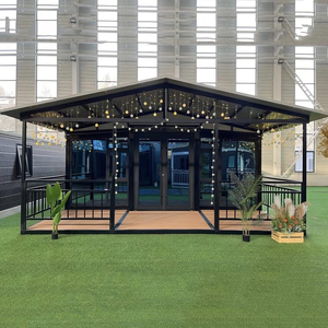 Casa Contenedor Moderna de Acero Expandible de Doble Ala de Lujo de 20-40 Pies, Plegable, Prefabricada, con Dos Dormitorios y Un Baño, para Escuela - Product Image 1