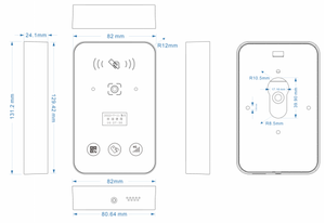 Lecteur de cartes de contrôle d'accès JINGXIN avec Bluetooth, Wi-Fi, Ethernet filaire, réseau 4G, étanche IPX5, résistant à la pluie, accès <span class=keywords><strong>cloud</strong></span> en option - Product Image 4