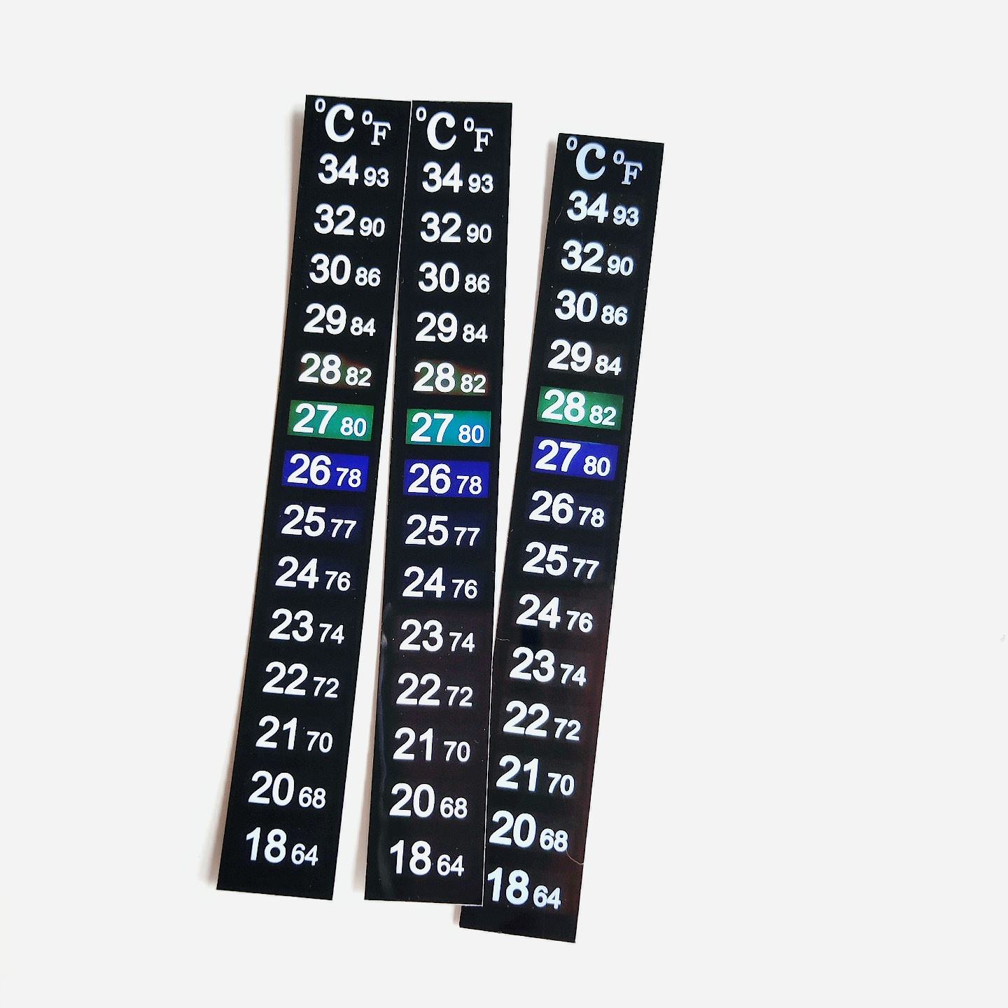 18-34℃ ช่วงเวลาที่ 2℃ 64-93℉