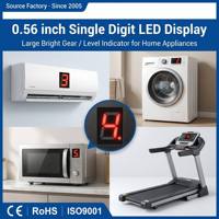 Layar LED 7 Segmen 1 Digit Profesional 0.56 Inci, Lampu Hijau Ultra Terang, Anoda Bersama, Modul Numerik untuk Meteran Digital