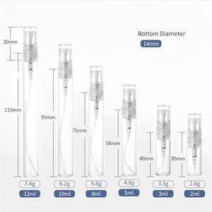 Flacons de parfum cylindriques modernes en verre personnalisables avec bouchon à vis, conteneurs portables pour sérum, soins de la peau, huiles essentielles, rechargeables - Product Image 6