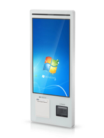 Kiosco Táctil con Soporte de Piso, Android/Windows, 21.5/23.8/27/32 Pulgadas, Pago de Autoservicio, Impresora Térmica, Escáner de Código QR, SDK, para Exteriores