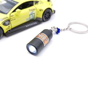 Mini llavero de Metal de óxido <span class=keywords><strong>nitroso</strong></span> creativo, Turbo llavero de botella de nitrógeno, decoración para regalo de promoción - Product Image 1