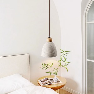 Wabi-Sabi Style Japanese Cozy Single Art Sofa Chandelier Creamy Bedroom <b>Dining</b> Room Pendant <b>Light</b> French Retro Style for Living - Product Image 1