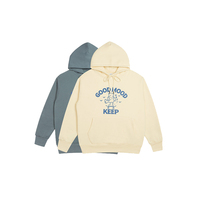 Ropa para Parejas, Sudadera con Capucha Extra Grande de Algodón y Poliéster con Logotipo Personalizado en Serigrafía, Estilo Urbano para Hombre