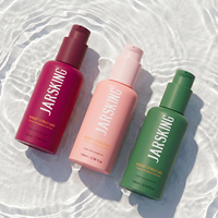 Bouteille en plastique PET personnalisée avec logo, 15 ml, 50 ml, 100 ml, pour huile capillaire, emballage de soins de la peau, bouteille vide pour huile corporelle cosmétique avec pompe à lotion