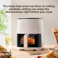 Friteuse à air 3L-4L 1400W Grande Capacité Multifonctionnelle Entièrement Automatique Four Électrique Domestique Cuisson Sans Huile Type Coulissant