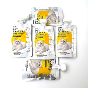 Friandises pour animaux de compagnie de qualité supérieure, biologiques, riches en protéines, en gros, OEM, 100 g, soupe de viande pour chat, 5 saveurs, poulet, thon, saumon, sachet humide pour chaton - Product Image 3