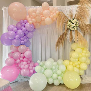 Ensemble de 158 pièces de ballons macaron faits à la main guirlandes de fleurs et arc pour les fêtes d'<span class=keywords><strong>anniversaire</strong></span> de bébé décorations jetables - Product Image 3