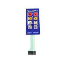Teclado de Membrana Retroiluminado por LED Personalizado, Teclado Táctil en Relieve con Ventana LCD Transparente para Equipos de Pruebas Médicas