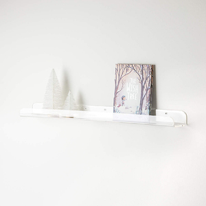 وسيت عتبة النافذة موسع واضح الاكريليك العائمة جدار الحافة الرف الاكريليك أصائص زرع الحافة رفوف مع الالتصاق - Product Image 6