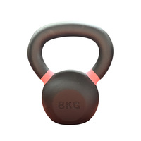 Ensemble de kettlebells de compétition classiques de 16 kg, logo personnalisé, couleur personnalisée, antidérapant, en fonte noire avec revêtement en poudre, marque Jianyun, fitness