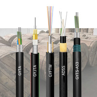 Harga Pabrik 48 96 144 Core Single Mode Outdoor Fiber Optic Drop Cable Aerial ADSS 6 8 12 24 Hilos Fig8 GYXTW Kabel Serat Optik