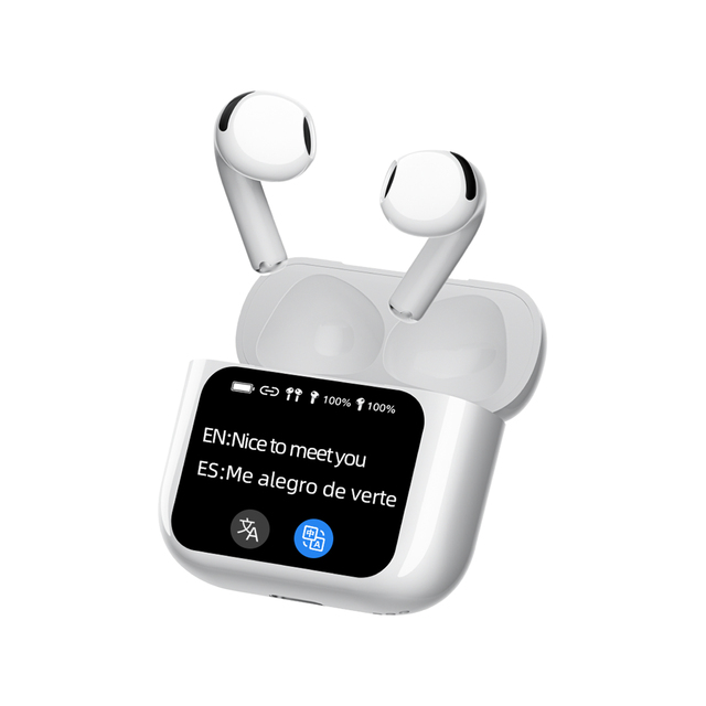 APP Control T13 TWS Earbuds with Real-time Language Translator Earphones With AI Translation Display
