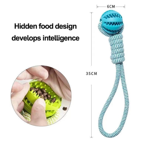 FishPrincess dayanıklı TPR otomatik basit çevre dostu sızdıran evcil top atıcı oyuncak kediler köpekler için oyuncaklar Chew - Product Image 6