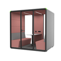 Cabina Interior Silenciosa con Reducción de Ruido, Cabinas de Reuniones para Oficina, Espacio de Trabajo Silencioso y Confortable al Tacto, Cabina Acústica Insonorizada