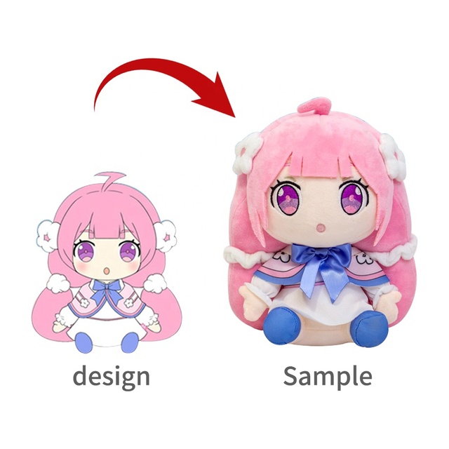 High Quality Manufacturer Custom Plushie Free Modifications Customized Dolls Plush Toys