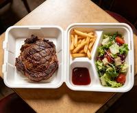 Einweg-Lebensmittelbehälter aus Bagasse-Zellstoff, 33g Leichtgewicht, 8 Zoll, 3 Fächer, Mikrowellengeeignet, Biologisch Abbaubar, To-Go-Box