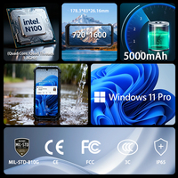 PDA Robusta Portátil OEM con Windows 11, Industrial, IP65, Resistente al Agua, con Batería Extraíble, 3C, FCC, CE